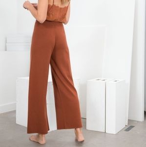 & Other Stories Camel Cashmere Knit Pants XS
